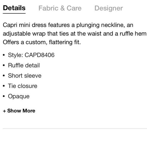 XIX Palms Capri Wrap Party Mini Dress XS - Picture 4 of 7